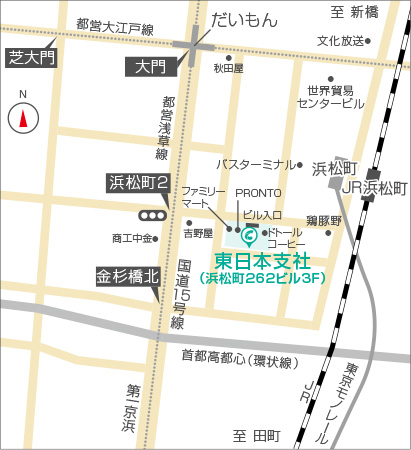 東日本支社周辺地図